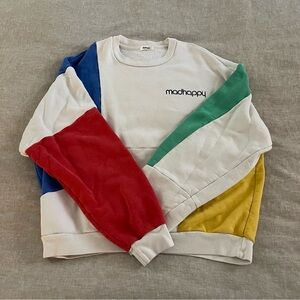 Madhappy Multicolor Sweatshirt - Red, Blue, Green, Yellow, White